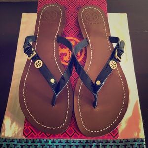 Tory Burch Monogram Flat Sandals - Brand New